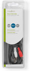 Nedis Stereo-Audiokabel - 3,5 mm Male - 2x RCA Male - Vernikkeld - 2.00 m - Rond - Zwart - Doos