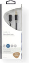 Nedis Stereo-Audiokabel - 3,5 mm Male - 3,5 mm Female - Verguld - 2.00 m - Rond - Antraciet - Doos