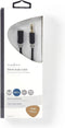 Nedis Stereo-Audiokabel - 3,5 mm Male - 3,5 mm Female - Verguld - 5.00 m - Rond - Antraciet - Doos