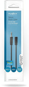 Nedis Stereo-Audiokabel - 3,5 mm Male - 3,5 mm Female - Vernikkeld - 5.00 m - Rond - Zwart - Doos