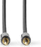 Nedis Stereo-Audiokabel - 3,5 mm Male - 3,5 mm Male - Verguld - 1.00 m - Rond - Antraciet / Gun Metal Grijs - Cover Window Box