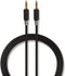 Nedis Stereo-Audiokabel - 3,5 mm Male - 3,5 mm Male - Verguld - 1.00 m - Rond - Antraciet - Doos