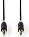 Nedis Stereo-Audiokabel - 3,5 mm Male - 3,5 mm Male - Verguld - 10.0 m - Rond - Antraciet - Doos