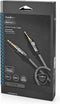 Nedis Stereo-Audiokabel - 3,5 mm Male - 3,5 mm Male - Verguld - 2.00 m - Rond - Grijs / Gun Metal Grijs - Cover Window Box