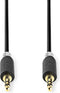 Nedis Stereo-Audiokabel - 3,5 mm Male - 3,5 mm Male - Verguld - 2.00 m - Rond - Antraciet - Doos