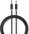 Nedis Stereo-Audiokabel - 3,5 mm Male - 3,5 mm Male - Verguld - 3.00 m - Rond - Antraciet - Doos