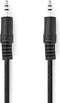 Nedis Stereo-Audiokabel - 3,5 mm Male - 3,5 mm Male - Vernikkeld - 5.00 m - Rond - Zwart - Label