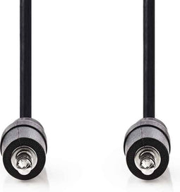 Nedis Stereo-Audiokabel - 3,5 mm Male - 3,5 mm Male - Vernikkeld - 3.00 m - Rond - Zwart - Doos