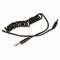 Nedis Stereo-Audiokabel - 3,5 mm Male - 3,5 mm Male - Vernikkeld - 1.00 m - Gekruld - Zwart - Envelop