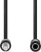 Nedis Stereo-Audiokabel - 3,5 mm Male - 6,35 mm Female - Vernikkeld - 0.20 m - Rond - Zwart - Envelop