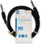 Nedis Stereo-Audiokabel - 6,35 mm Male - 6,35 mm Male - Vernikkeld - 2.00 m - Rond - Zwart - Label