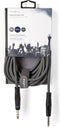 Nedis Stereo-Audiokabel - 6,35 mm Male - 6,35 mm Male - Vernikkeld - 5.00 m - Rond - Donkergrijs - Kartonnen Sleeve