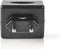 Nedis Stopcontact-Adapter - Type C (CEE 7/16) - 100 - 240 V AC 50/60 Hz - 12 V DC - 6 W - Netvoeding - 0.3 A - Zwart - Kunststof