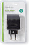 Nedis Stopcontact-Adapter - Type C (CEE 7/16) - 100 - 240 V AC 50/60 Hz - 12 V DC - 6 W - Netvoeding - 0.3 A - Zwart - Kunststof