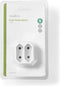 Nedis Stopcontact-Splitter - Type-F (CEE 7/7) - 250 V AC 50 Hz - Frans / Type-C (CEE 7/16) - 250 V AC 50/60 Hz - 2.5 A - 1100 W - Wit