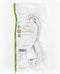 Nedis Stroomkabel - Euro Male - IEC-320-C7 - Recht - Recht - Vernikkeld - 3.00 m - Plat - PVC - Wit - Polybag