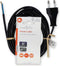 Nedis Stroomkabel - Euro Male - Open - Recht - Recht - Vernikkeld - 3.00 m - Plat - PVC - Zwart - Label