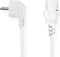 Nedis Stroomkabel - Type F (CEE 7/7) Male - IEC-320-C13 - Gehoekt - Recht - Vernikkeld - 10.0 m - Rond - PVC - Wit - Doos