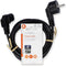 Nedis Stroomkabel - Type F (CEE 7/7) Male - IEC-320-C13 - Gehoekt - Gehoekt - Vernikkeld - 2.00 m - Rond - PVC - Zwart - Label