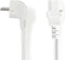 Nedis Stroomkabel - Type F (CEE 7/7) Male - IEC-320-C13 - Gehoekt - Recht - Vernikkeld - 5.00 m - Rond - PVC - Wit - Label