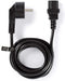 Nedis Stroomkabel - Type F (CEE 7/7) Male - IEC-320-C13 - Gehoekt - Recht - Vernikkeld - 2.00 m - Rond - PVC - Zwart - Window Box