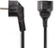 Nedis Stroomkabel - Type F (CEE 7/7) Male - Type F (CEE 7/7) Female - Gehoekt - Recht - Vernikkeld - 5.00 m - Rond - PVC - Zwart - Label