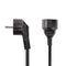 Nedis Stroomkabel - Type F (CEE 7/7) Male - Type F (CEE 7/7) Female - Gehoekt - Recht - Vernikkeld - 5.00 m - Rond - PVC - Zwart - Envelop