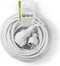 Nedis Stroomverlengkabel - Type F (CEE 7/7) Male - Type F (CEE 7/7) Female - Recht - Recht - Vernikkeld - 10.0 m - Rond - Wit - Shrink Pack