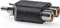 Nedis Subwoofer-Adapter - RCA Male - 2x RCA Female - Vernikkeld - Recht - ABS - Zwart - 1 Stuks - Doos