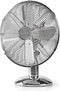 Nedis Tafelventilator - Netvoeding - Diameter: 300 mm - 35 W - Zwenkfunctie - 3 Snelheden - Chroom