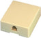 Nedis Telecom-Wandcontactdoos - Type Aansluiting: RJ11 - RJ11 Female - RJ11 Female - Recht - PVC - Ivoor - Doos