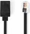 Nedis Telecomverlengkabel - RJ11 Male - RJ11 Female - 10.0 m - Kabel design: Plat - Kabeltype: RJ11 - Zwart - Envelop
