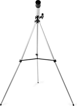 Nedis Telescoop - Diafragma: 50 mm - Brandpuntsafstand: 600 mm - Finderscope: 5 x 24 - Maximale werkhoogte: 125 cm - Tripod - Wit / Zwart