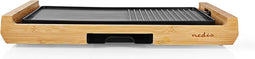 Nedis Teppanyaki Tafelgrill - Bakoppervlak (l x b): 43 x 23 cm - Aantal personen: 6 Personen - Anti-aanbak laag - 4 Warmte Standen