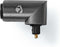 Nedis TosLink-Adapter - Toslink Female - TosLink Male - 90° Gehoekt - Aluminium - Gun Metal Grijs - 1 Stuks - Doos