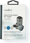 Nedis TosLink-Adapter - Toslink Female - TosLink Male - 90° Gehoekt - Aluminium - Gun Metal Grijs - 1 Stuks - Doos