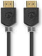 Nedis Ultra High Speed HDMI-Kabel - HDMI Connector - HDMI Connector - 8K@60Hz - 48 Gbps - 1.00 m - Rond - 6.0 mm - Antraciet - Window Box