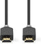 Nedis Ultra High Speed HDMI-Kabel - HDMI Connector - HDMI Connector - 8K@60Hz - 48 Gbps - 3.00 m - Rond - 6.7 mm - Antraciet - Doos
