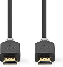 Nedis Ultra High Speed HDMI-Kabel - HDMI Connector - HDMI Connector - 8K@60Hz - 48 Gbps - 5.00 m - Rond - 8.3 mm - Antraciet - Doos