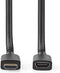 Nedis Ultra High Speed HDMI-Kabel - HDMI Connector - HDMI Output - 8K@60Hz - 48 Gbps - 1.00 m - Rond - 7.9 mm - Zwart - Envelop