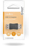 Nedis USB-A Adapter - USB 2.0 - USB-A Female - USB-A Female - 480 Mbps - Rond - Vernikkeld - PVC - Zwart - Doos