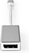 Nedis USB-C Adapter - USB 3.2 Gen 1 - USB-C Male - DisplayPort Female - 0.20 m - Rond - Verguld - Gevlochten / Nylon - Zilver - Cover Window Box
