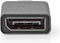 Nedis USB-C Adapter - USB 3.2 Gen 1 - USB-C Male - DisplayPort Female - 4K@60Hz - Rond - Vernikkeld - Grijs / Zwart - Envelop