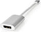 Nedis USB-C Adapter - USB 3.2 Gen 1 - USB-C Male - DisplayPort Female / USB-C Female - 4K@60Hz - Power delivery - 0.20 m - Rond - Verguld - Gevlochten / Nylon - Zilver - Cover Window Box