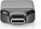 Nedis USB-C Adapter - USB 3.2 Gen 1 - USB-C Male - DisplayPort Female - 4K@60Hz - Rond - Vernikkeld - Grijs / Zwart - Envelop