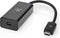 Nedis USB-C Adapter - USB 3.2 Gen 1 - USB-C Male - Mini DisplayPort Female - 8K@60Hz - 0.20 m - Rond - Vernikkeld - PVC - Zwart - Doos