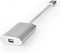 Nedis USB-C Adapter - USB 3.2 Gen 1 - USB-C Male - Mini DisplayPort Female - Power delivery - 0.20 m - Rond - Verguld - Gevlochten / Nylon - Zilver - Cover Window Box