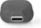 Nedis USB-C Adapter - USB 3.2 Gen 1 - USB-C Male - VGA Female 15p - Full HD 1080p - Rond - Vernikkeld - Grijs / Zwart - Envelop