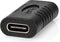 Nedis USB-C Adapter - USB 3.2 Gen 2 - USB-C Female - USB-C Female - 4K@60Hz - 10 Gbps - Rond - Vernikkeld - Zwart - Envelop