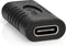 Nedis USB-C Adapter - USB 3.2 Gen 2 - USB-C Female - USB-C Female - 4K@60Hz - 10 Gbps - Rond - Vernikkeld - Zwart - Envelop